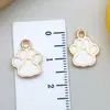 Liga de Gotejamento de Óleo Pata de Gato Estampa de Pata Acessórios para Joias DIY Brincos Colar Pulseira Chaveiro Pingente Pingente