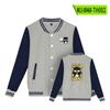 Chaqueta de Béisbol con Temática de Manga Japonesa, Uniforme de Béisbol de Manga Larga para Otoño, Chaqueta Casual Holgada Estilo Oversize para Pareja