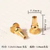 Conector de Três Vias de Cobre Puro Banhado a Ouro, Capitel Torre de Encaixe Olho de Fênix, Acessório de Cabeça de Torre do Rei Buda Dharma Ouro Negro, Alta Resistência à Cor