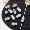 Ágata natural cristal rosa contas de peixe pequeno faça você mesmo joias artesanais pulseira colar acessórios de contas material