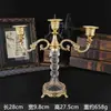 Suporte de Vela de Metal Europeu Adereços para Jantar à Luz de Velas Casamento Romântico Decoração de Mesa Retrô Enfeites Venda Direta da Fábrica