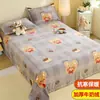 Lençol de veludo leite, peça única, design de desenho animado infantil, adequado para dormitórios estudantis, cama de solteiro, flanela de coral espessa, lençol de pelúcia, uso no inverno