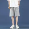Pantalones Cortos Transpirables de Seda Helada de Marca de Moda para Hombre Verano 2024 Nueva Ropa Exterior Delgada Deportivos para Correr Casual Pantalones de Cinco Puntos para Hombre