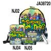 Meus monstros cantantes show de monstros mochila de três peças mochila de estudante mochila mochila estojo