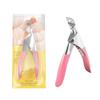 Tesoura de unha em aço inoxidável em forma de U para cortar unhas ferramenta para manicure francesa DIY extensão de fototerapia corte especial