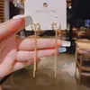 Pendientes Estilo Coreano de Moda con Borla Larga en Forma de Corazón Estilo Chanel Moda Año Nuevo Versátiles Exquisitos Pendientes para Mujer