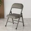 Cadeira simples com encosto de banquinho cadeira dobrável para casa cadeira de computador portátil cadeira para treinamento e conferência cadeira de jantar cadeira de escritório para dormitório