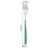Cuchara y Tenedor de Acero Inoxidable 410 Estilo Coreano, Cuchara Mezcladora Espesa de Mango Largo, Cuchara para Café, Cuchara de Mesa para el Hogar, Se Puede Imprimir con Logo