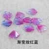 15*16mm Cristal de Vidro Tcheco Imitação Jade Pétala Peônia Cor Jade Rosa Pétala Material para Grampo de Cabelo Estilo Antigo Acessório de Cabelo