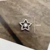 Nuevos accesorios de aleación con forma de estrella tachonados de diamantes, adornos de estrella de cuatro puntas de alta gama, accesorios para el cabello hechos a mano y materiales para manualidades para fundas de teléfono