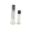En Stock 1ml Estándar Lock Luer Tapa Luer Jeringa de Vidrio Prellenada Tubo de Aguja Material de Empaque para Aceite de CBD