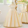 Crinolina infantil con ballenas, vestido de florista princesa, crinolina Lolita ajustable, falda abullonada de longitud larga