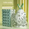 Sacos de Lixo sem Perfuro para Uso Doméstico com Aroma de Artemísia, Tamanho Extra Grande e Espessos, para Lixo de Cozinha, Quarto de Estudante, Específicos para Cozinha, Sacos Plásticos sem Perfuro com Cordão