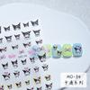 Pegatina de uñas con relieve tridimensional Sanrio, linda caricatura kulomi jade gui perro adhesivo 5D para uñas