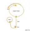 Pulseira de aço inoxidável com estrela de oito pontas e diamantes brancos entrelaçados, de nicho transfronteiriço, luxo leve, joia feminina versátil e de alta qualidade para atacado