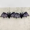 Pendientes Peculiares de Halloween Estilo Oscuro Murciélago Calavera Gato Personalidad Exagerados Acrílico Planos Pendientes Accesorios