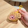 Nuevo monedero de peluche para niños, monedero con cremallera y diseño de muñeco de dibujos animados, mini bolso portátil para auriculares.