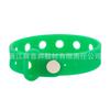 Pulsera de silicona con agujeros DIY transfronteriza, pulsera deportiva, pulsera de fiesta personalizada, pulsera fluorescente ajustable