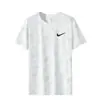Transfronterizo 2025 Nueva Camiseta de Seda de Hielo para Hombre Tops Deportivos de Manga Corta para Exteriores Secado Rápido Estampada Casual con Cuello Redondo para Hombre