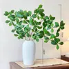 Decoración de planta verde artificial de un solo tallo de gardenia artificial realista de alta gama, arreglo floral artificial, adorno de paisajismo con flores de plástico, disponible para venta al por mayor