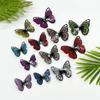Pegatinas de pared de mariposa huecas tridimensionales nuevas transfronterizas, autoadhesivas, para sala de estar, dormitorio, decoración, papel tapiz para fiesta, venta al por mayor