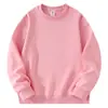 Nuevo Producto de Primavera y Otoño: Sudadera de Algodón Chino Leche de Seda Color Sólido Cuello Redondo con Logo Impreso Personalizado, Holgada Casual para Grupo, En Stock