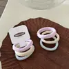 Paquete de 3 scrunchies de color helado ultrasuaves de alta elasticidad sin costuras para peinados de moño que no dañan el cabello