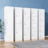 Armario de Vestuario de una Puerta Armario de Almacenamiento para Empleados Gabinete Comercial de Chapa Metálica Gabinete de Almacenamiento de Archivos para Oficina Armario Sencillo de Vestuario para el Hogar