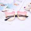 Gafas de Sol Infantiles de Oso Lindo con Diseño de Borde Cortado, Gafas de Sol para Bebé sin Marco, Gafas de Sol con Protección UV