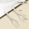 Colheres Descartáveis Embaladas Individualmente Colheres de Plástico de Grau Alimentício para Embalagem de Takeaway Colheres Transparentes Espessadas para Sopa