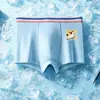 Roupa Íntima Masculina, Malha de Seda Gelo, Novo Estilo de Verão, Fina com Estampa de Desenho Animado, Cuecas Boxer Infantis de Tamanho Médio e Grande, Boxer para Estudantes