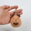 Muñeca de Lana Hecha a Mano con Ganchillo Colgante de Ganchillo Capibara Cerdo de Guinea Acuático Transfronterizo Muñeca de Ganchillo Hecha a Mano Producto Terminado