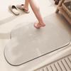 Alfombra de Piso de Barro Diatómico para Nubes Hogar Baño Inodoro Absorbente de Agua Puerta Antideslizante de Secado Rápido Fácil de Limpiar Resistente al Desgaste Alfombra de Piso