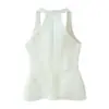 Para Comercio Exterior Europeo y Americano Transfronterizo Ropa de Mujer Aliexpress Más Vendido Verano Sexy Versátil Top sin Mangas de Cuello Halter Ajustado