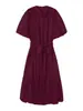 Para Comercio Transfronterizo 2025 Nuevo Conjunto de Dos Piezas para Mujer de Comercio Exterior Estilo Europeo y Americano de Gama Alta Vestido Elegante con Volantes y Mangas Abullonadas