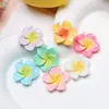 Nova flor de ovo colorida de resina DIY acessórios de cola cremosa fivela para sapatos furada presilha de cabelo brincos acessórios para capa de celular