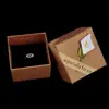 Caixa de embalagem de jóias Fita Bow Ribbon Caixa de jóias Anel Pingente Brincos Caixa de presente Caixa de papel