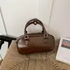 Bolsa pequena quadrada texturizada da moda deste ano para mulheres, nova coleção outono 2026, bolsa de ombro simples color block, bolsa transversal para o dia a dia