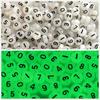 Cuentas digitales acrílicas de 4*7MM luminosas negras luminosas a granel pulsera de la amistad DIY accesorios de joyería Amazon