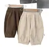 Pantalones casuales para niños, nuevos estilos de primavera y otoño, ropa infantil estilo coreano, cintura elástica, pantalones largos, color liso, corte holgado