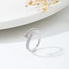 Anillo de Circón Simple y Exquisito Estilo Coreano Estilo Ins Anillo Abierto Ajustable con Diseño de Nicho para Mujer Joyería de Perlas