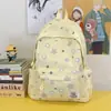 Mochila de ombro dupla estilo floresta de alto valor atmosfera estrela versão coreana pequena e fresca moderna estudante leve grande capacidade mochila escolar