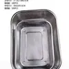Cesta de frutas de aço inoxidável com furos densos utensílios de cozinha quadrada peneira de arroz cesto filtro bacia de drenagem de armazenamento presente exportação