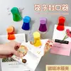 Clipe Selador Plástico Colorido Multifuncional para Sacos de Lanche Ímã de Geladeira Clip para Fotos Clip Criativo Clip de Fixação Antiderrapante
