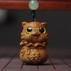 Barbie sândalo vermelho sândalo verde sândalo escultura Fu Tigre bolsa de dinheiro Tigre cerebelo machado pingente pingente pingente outlet de fábrica