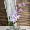 Arranjo de Cena com Flores Artificiais, Flores Artificiais da Série Roxa para Celebração de Casamento, Arranjo de Flores de Chão, Decoração Suave e Flores para Paisagismo de Salão de Casamento
