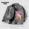 Chaqueta de Mezclilla de Bruja Cazadora de Kpop Nueva para Niños Otoño Primavera Otoño Delgado Mediano Grande Niños Principios de Otoño Tops Ropa de Otoño