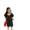 Vestido Infantil Feminino Floral com Gola Peter Pan Manga Curta Vestido Princesa 26 Verão Novo Estilo Comércio Exterior Atacado de Roupas Infantis