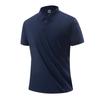 Camiseta Deportiva para Hombre Polo Business Casual Golf Solapa Ropa de Secado Rápido Exterior Seda de Hielo Secado Rápido Camiseta para Mujer