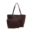 Bolso tote de moda estilo coreano para mujer de este año, nueva colección otoño 2026, diseño patchwork, bolso de hombro sencillo y bolso de axila con diseño anidado